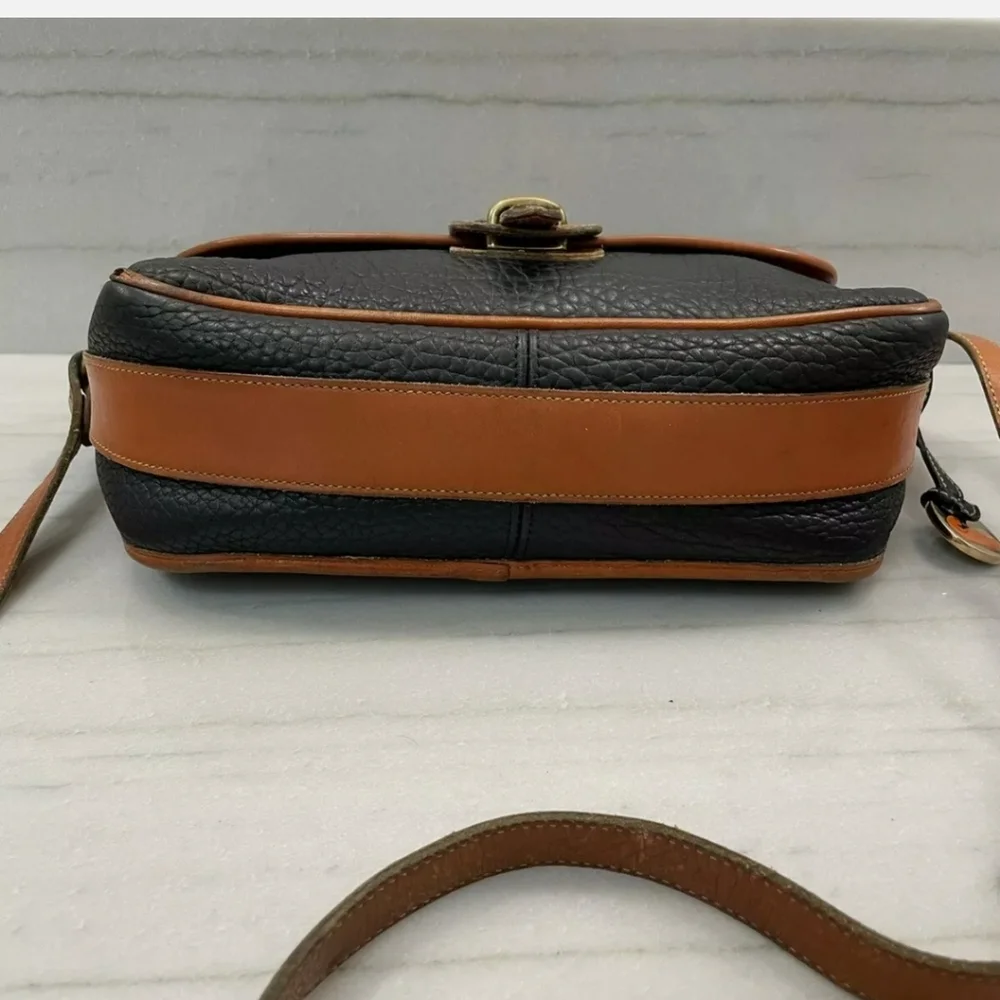 DOONEY & BOURKE All Weather Leather Equestrian Vintage Satchel Crossbody Bag - Picture 7 of 16